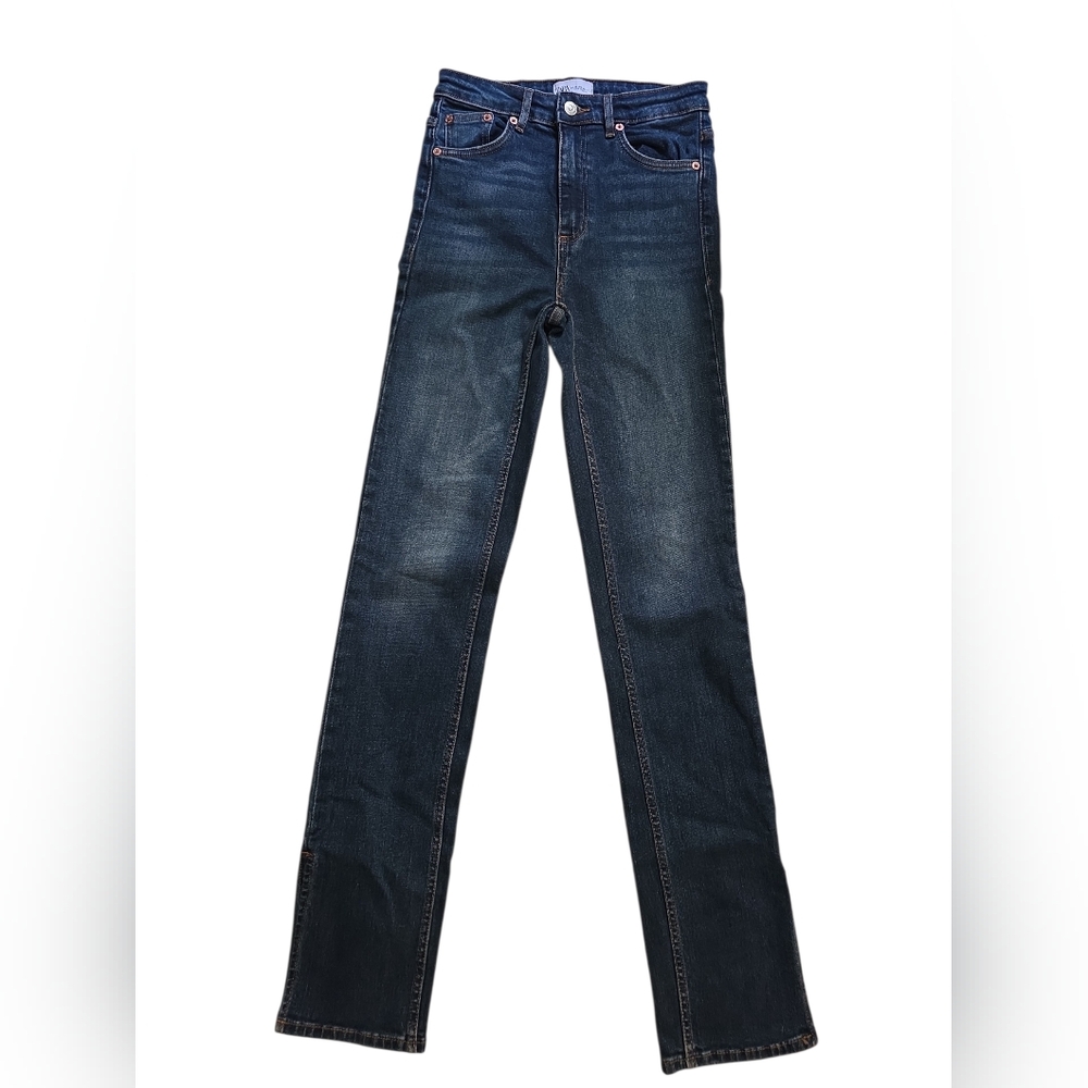 Zara Womens Dark Blue Jeans